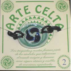 pulsera cerámica esmaltada motivos celta Asturias